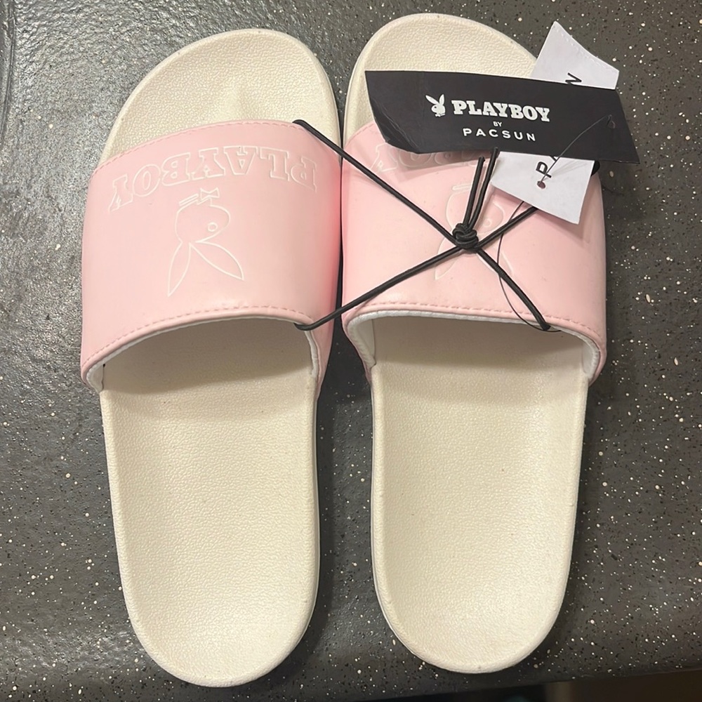 NWT Playboy Slides